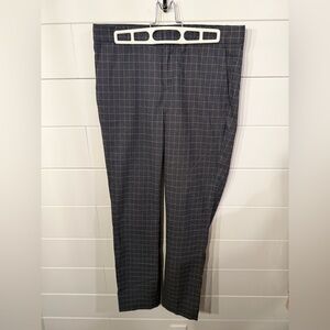 Banana Republic ‘Ryan’ Women's Gray Checkered Trousers